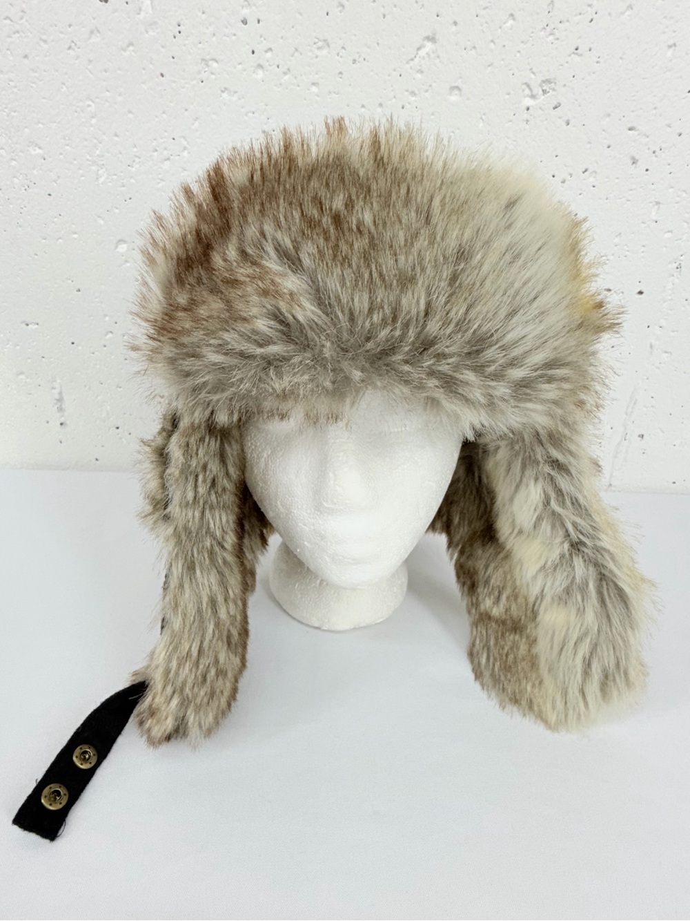 Stetson black Faux Fur Winter Trapper Hat